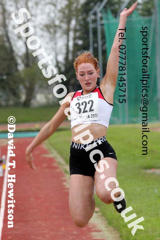 Long jump, 2021 North East Grand Prix No. 3, Monkton, Wednesday, june 2nd. Photo: David T. Hewitson/Sports for All Pics